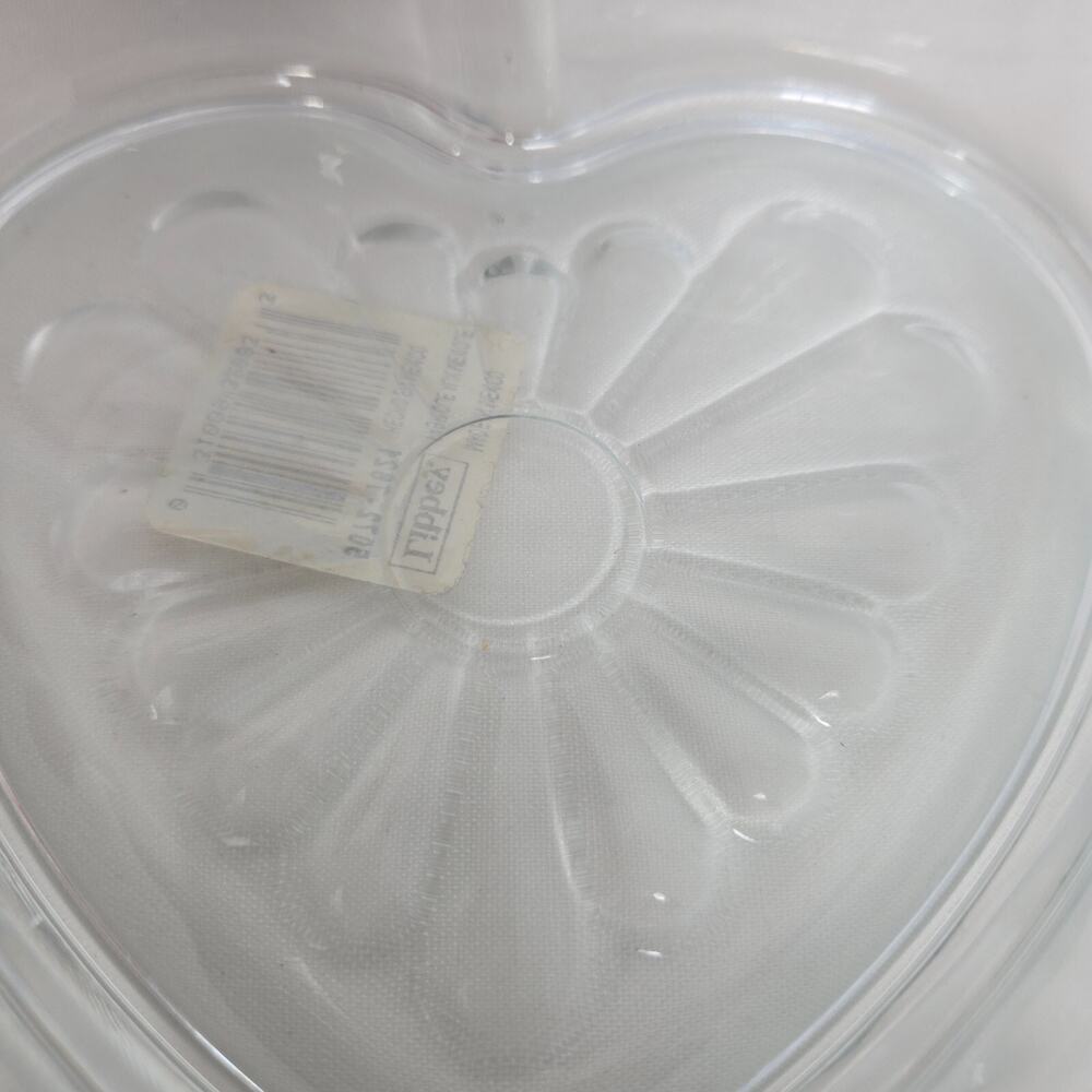 Libbey Clear Heart Shaped Glass Bowl Candy Dish Trinket Valentines 5072-7621 - Picture 2 of 12